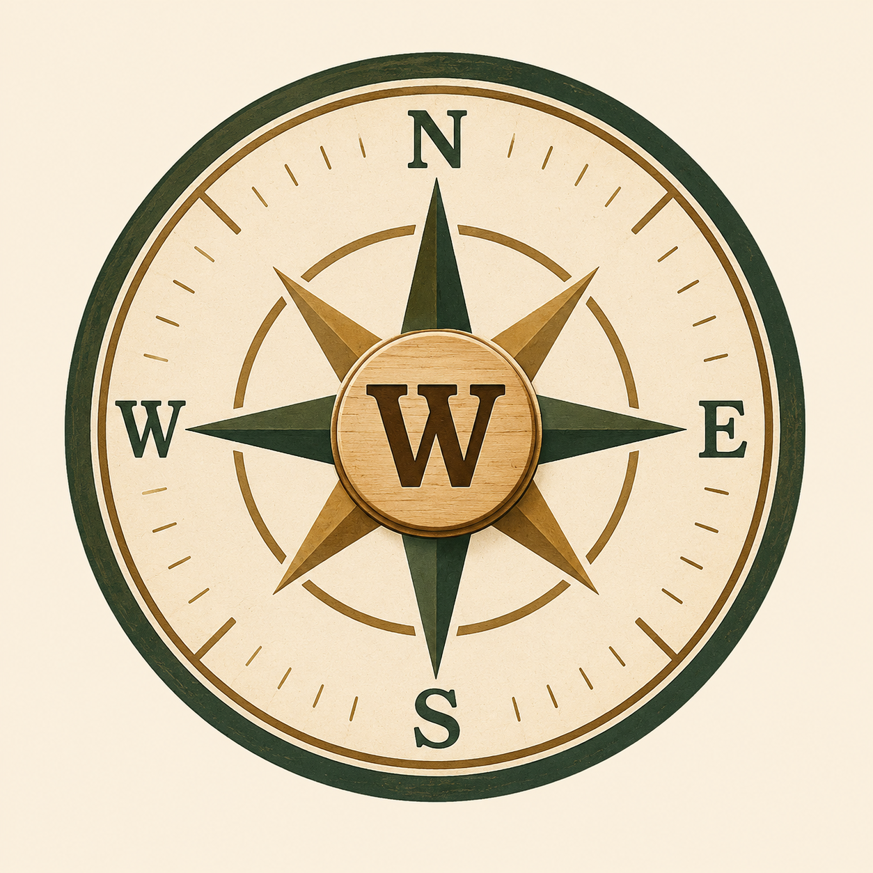Word Ranger compass logo